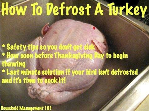how to defrost turkey make sure you start soon enough for thanksgiving day defrosting turkey