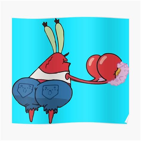Thicc Mr Krabs Spongebob Poster For Sale By Nikkimouse82 Redbubble