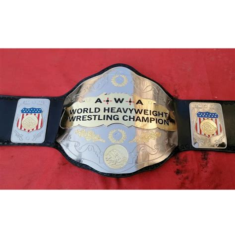 Awa World Heavyweight Wrestling Championship Belt Rebelsmarket