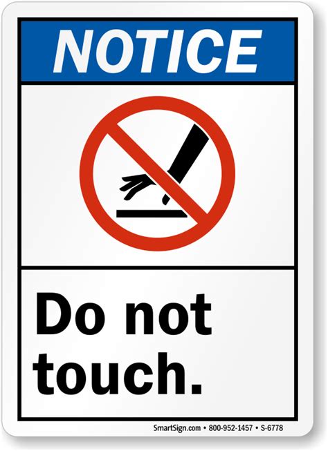 Shock Hazard Signs Do Not Touch Hot Surface Signs