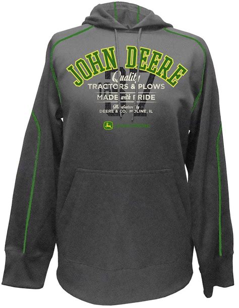 John Deere John Deere Western Sweatshirt Mens Made With Pride L Charcoal 13401554 Walmart