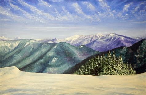 My Paintings And Adventures View From Loon Mountain