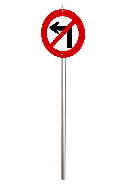 Free Photo Traffic Regulatory Traffic Sign No Left Turn Sign Max Pixel