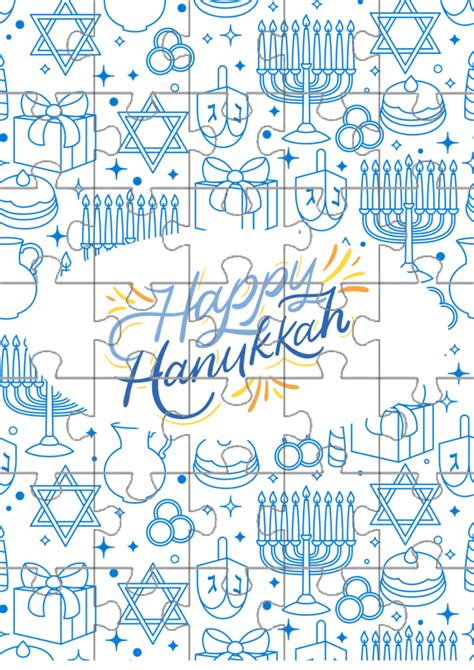 Free Printable Hanukkah Puzzle For Kids Adore Them Parenting