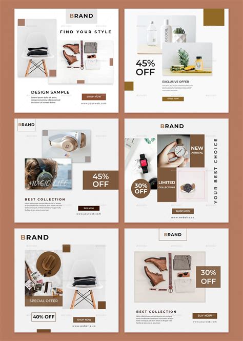 Fashion Style Instagram Post Template Psd Design