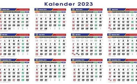 Download Kalender 2023 Lengkap Gambaran Rin Bee