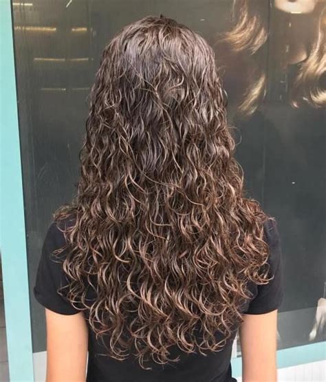 Long Wet Perm Hairstyle Spiral Perm Long Hair Long Hair Perm Curly Perm Curly Hair Care Long