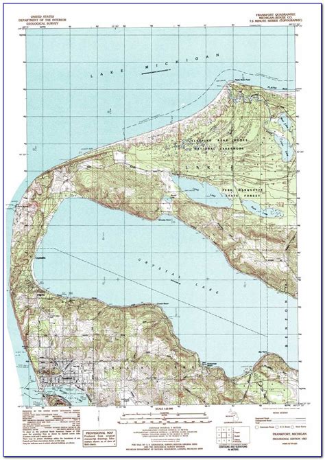 Topographic Map Of Lake Michigan Map