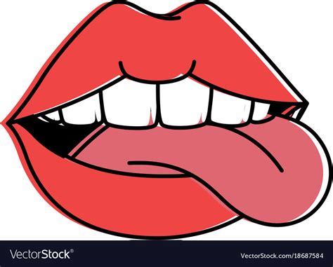 Lips With Tongue Sticking Out Logo
