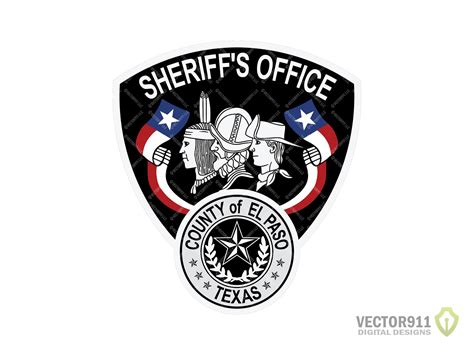 El Paso County Texas Sheriff Department Logo Tx Law Etsy