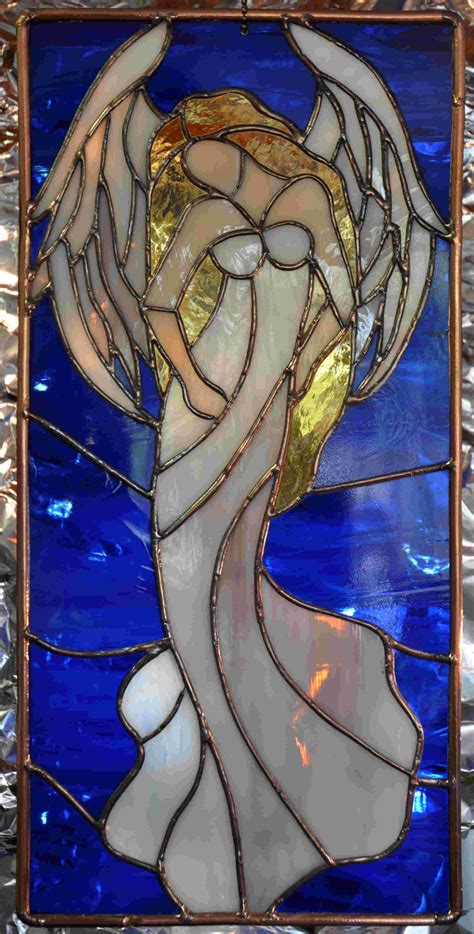 Large Angel Panel Stained Glass Stain Angel