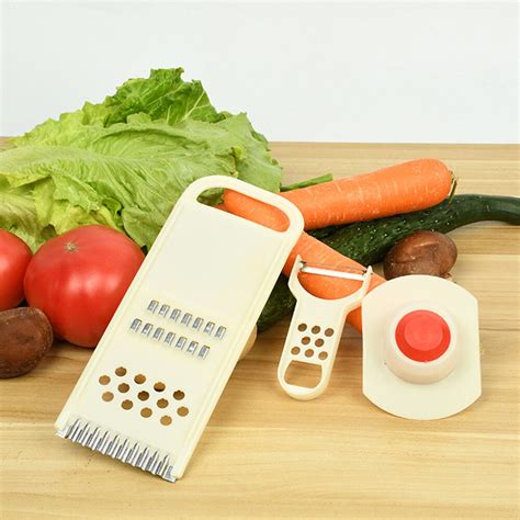 6 Pcs Stainless Steel Blades Cutter Carrot Potato Grater Kitchen Tools