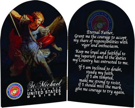 Marines St Michael Ii Arched Diptych Catholic To The Max Online