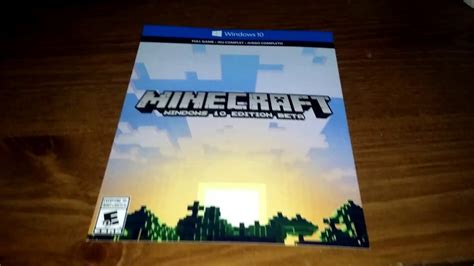 Free Minecraft Windows 10 Edition Code Youtube