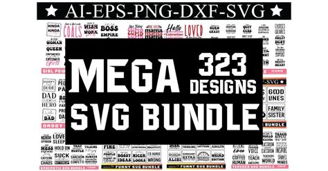 Mega Svg Bundle Bundle · Creative Fabrica