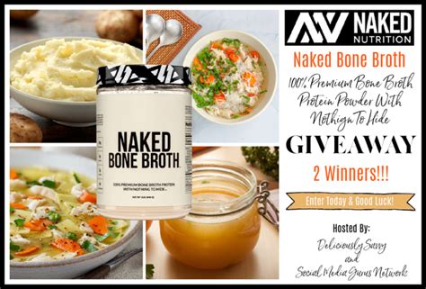 Naked Nutrition Naked Bone Broth Giveaway 2 Winners 80 TRV