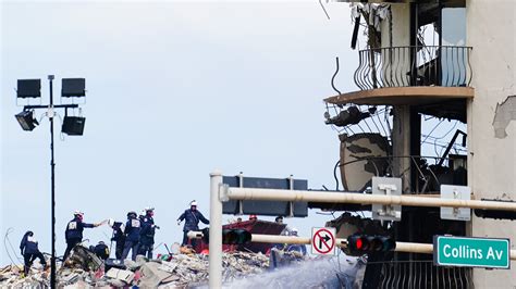 Hope for Survivors Dwindles at Collapsed Condo Near Miami Beach as