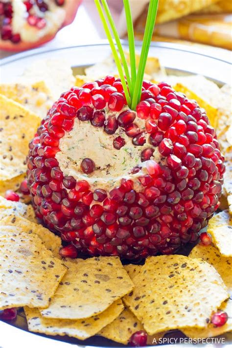 Pomegranate Crusted Cheese Ball Recipe