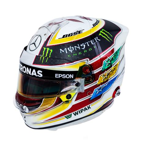 2014 Lewis Hamilton Original Media Amg Mercedes F1 Bell Helmet Racing