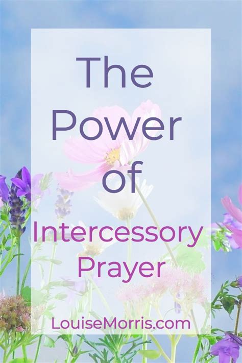 The Power Of Intercessory Prayer Prayers Prayer Book Pray