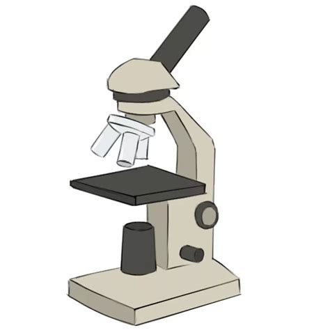 Cartoon Microscope Drawing Clipart Microscope Driskulin
