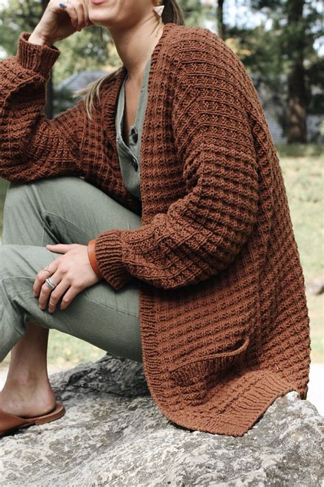 Campsite Waffle Cardigan Pattern Two Of Wands Knit Cardigan Pattern Cardigan Pattern