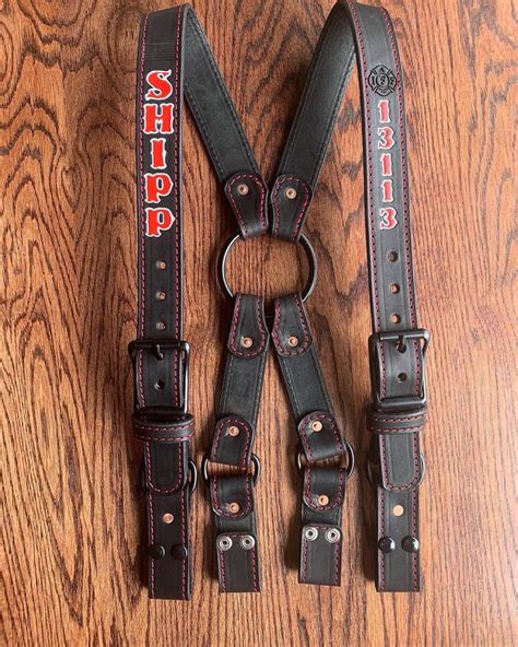 Tollhouse Leather In 2020 Firefighter Ring Leather Suspenders
