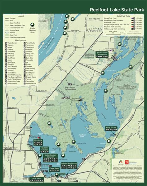 Reelfoot Lake State Park Map By Tennessee State Parks Avenza Maps