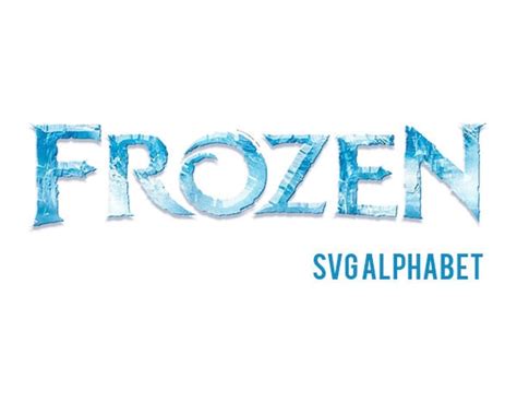 Frozen Alphabet Svg Frozen Font Svg Use With Cricut
