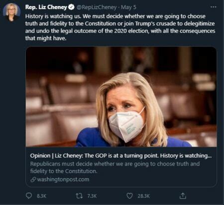 House Gop Strips Liz Cheney S Leadership Role As She Refuses To Back Trump Guardian Liberty Voice