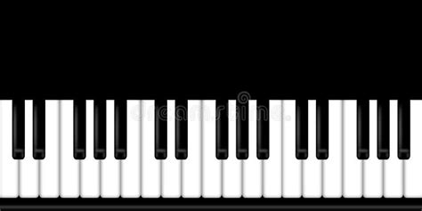 3d Illustratie Van Het Piano De Zwart Witte Toetsenbord Vector