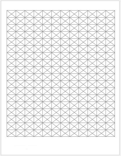 4 Free Printable Isometric Graph Paper Template