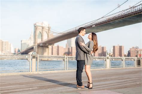 Brooklyn Bridge DUMBO Engagement Photos