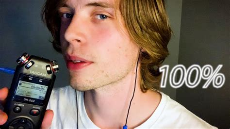 Asmr Sensitive Whispering Some Mouth Sounds Tascam Male Youtube
