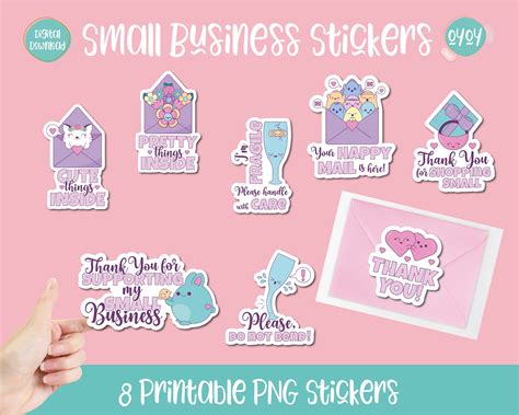 Digital Stickers For Small Business Printable Small Business Etsy
