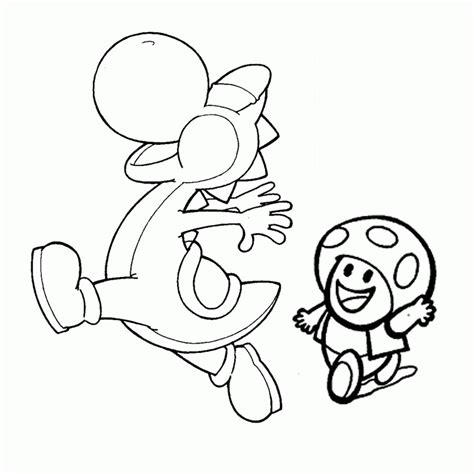 All toad coloring page click with pages mario view printable version color online compatible ipad android tablets fire belly free. Yoshi And Toad Coloring Pages - Coloring Home