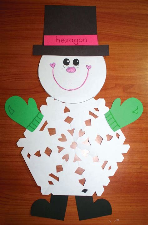 Classroom Freebies 2d Shaped Snowflake Patterns