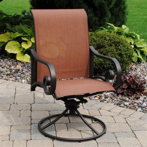 Create a patio of comfort and style with our huge assortment of summertime and spring chair options! Backyard Creations® Melbourne Swivel Rocker | Patio chairs ...