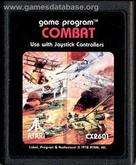 Combat Atari 2600 Artwork Cartridge