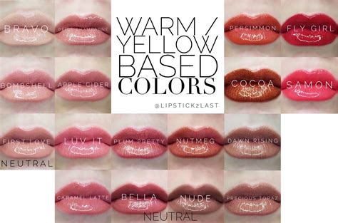 Warm Based Lipsense Colors Lipsense Colors That Look Best On Those With Warm Skin Tone