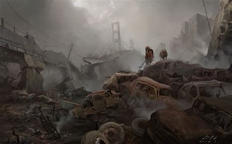 Artstation The End Of The World Huang Deng Post Apocalyptic Art Post Apocalyptic City