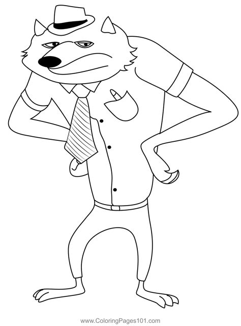 Angry Wolf Coloring Page For Kids Free Hotel Transylvania Printable