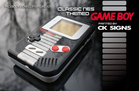Custom Airbrushed Painted Gameboy Nes By Cksigns