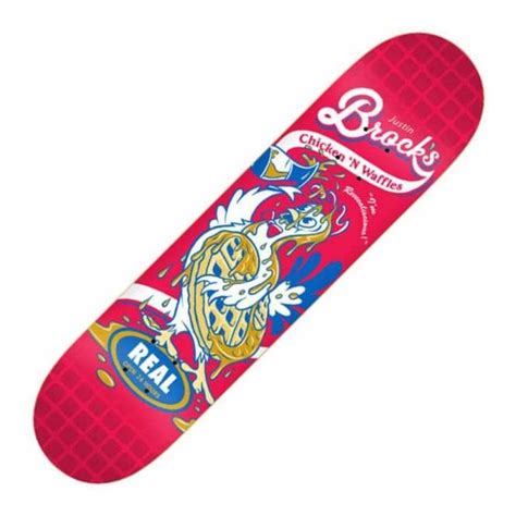 Real Skateboards Real Brock Chicken N Waffles Skateboard Deck 80