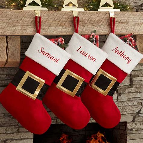 Personalized Christmas Stockings Santa Belt