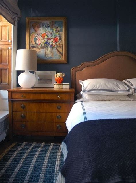 20 Marvelous Navy Blue Bedroom Ideas Dark Blue Bedroom Walls Brown