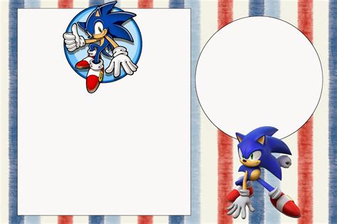 Sonic Invitaciones Para Imprimir Gratis Oh My Fiesta Friki