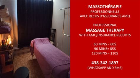 Massage 110 2h Amq Receipts 438 342 1897 Downtown Mtl Services De Massages Ville