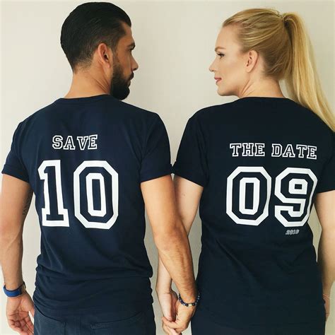 Save The Date T Shirts Engaged Shirts Couple Shirt Design