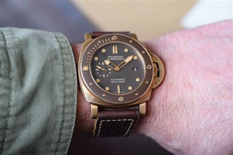 Hands On Panerai Submersible Bronzo Pam00968 Live Pics Specs And Price